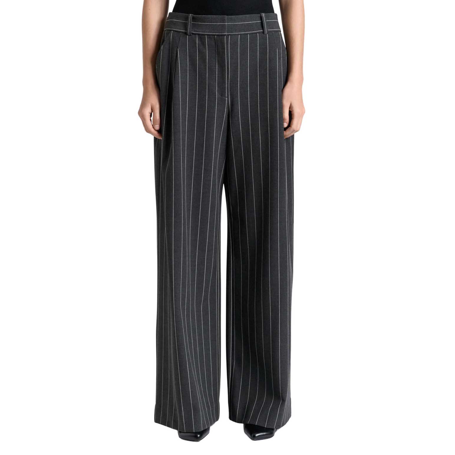 Cue Pinstripe Wide Leg Pant